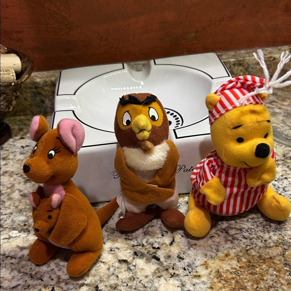 Set of Three McDonald’s Winnie the Pooh vintage happy meal toys